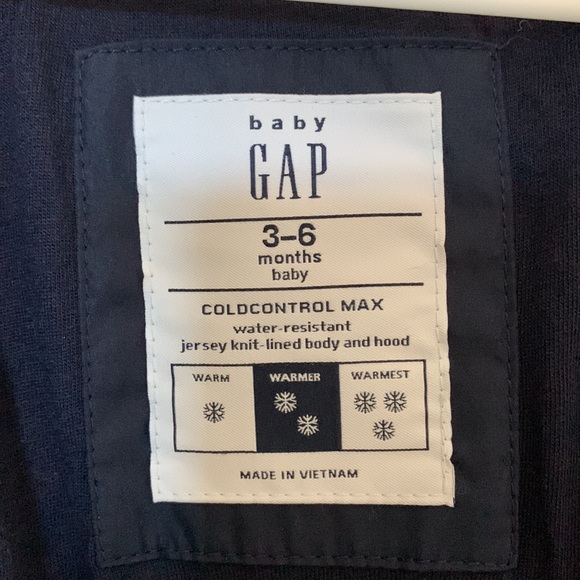 Baby Gap Coldcontrol Max Puffer Hooded Coat size 3-6 months - Picture 4 of 5
